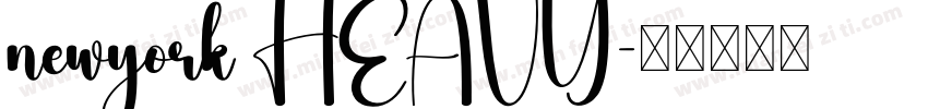 newyork HEAVY字体转换